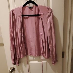 Top Shop Pink Floral Blouse